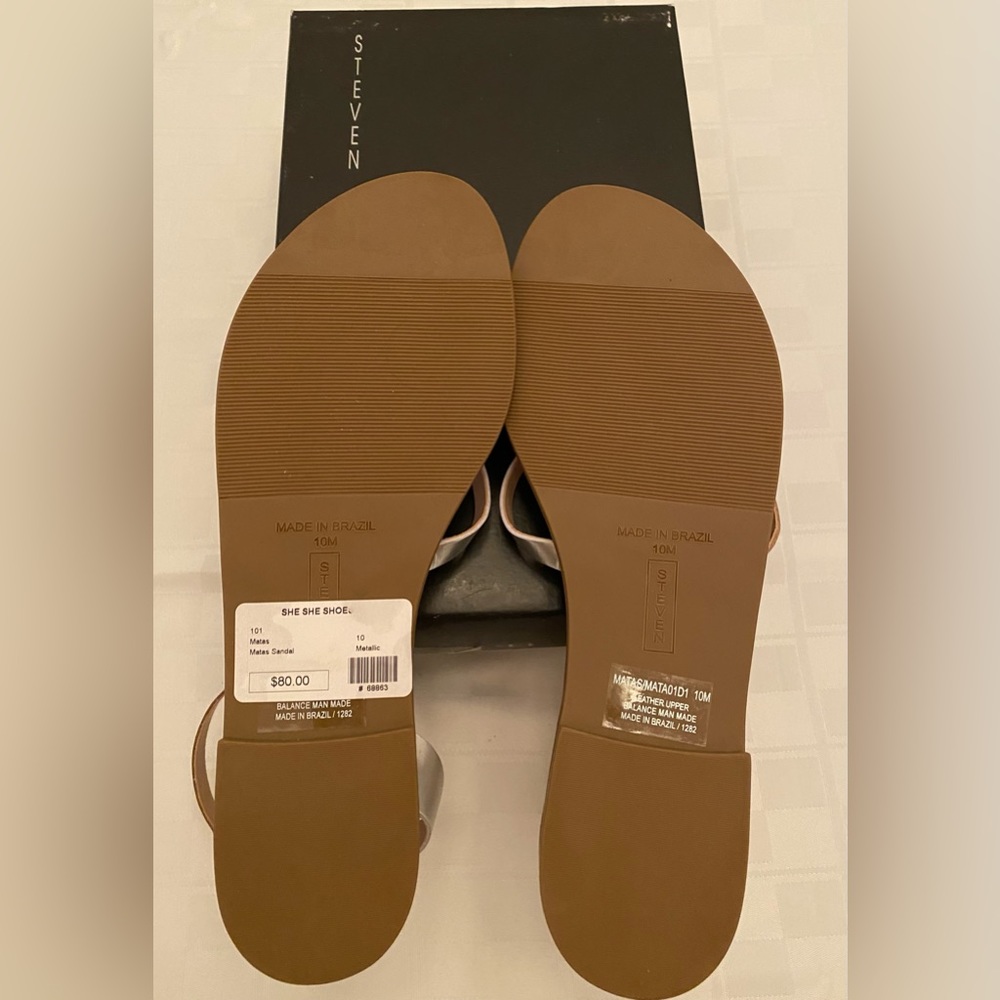 Steven by Steve Madden Mixed Metallic Matas Sandals - Picture 5 of 5